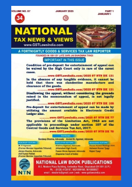 National Tax News and Views 2025